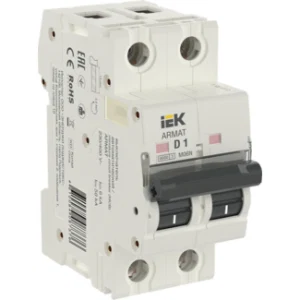 IEK ARMAT Автоматический выключатель M06N 2P D 1А - AR-M06N-2-D001 IEK ARMAT Автоматический выключатель M06N 2P D 1А - AR-M06N-2-D001
