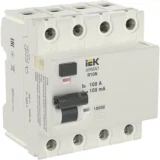 IEK ARMAT Выключатель дифференциального тока R10N 4P 100А 100мА тип AC