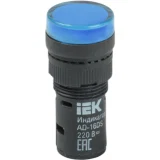 IEK Лампа AD16DS(LED)матрица d=16мм синий 230В AC