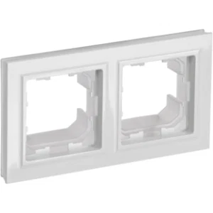 IEK BRITE Рамка 2-местная IP44 РУ-2-БрБ-44 белый - BR-M22-44-K01 IEK BRITE Рамка 2-местная IP44 РУ-2-БрБ-44 белый - BR-M22-44-K01