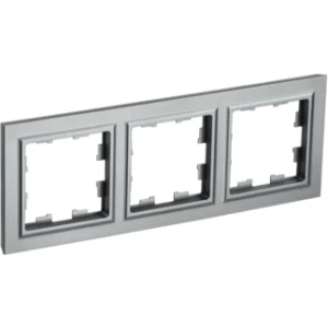 IEK BRITE Рамка 3-местная РУ-3-БрС сталь - BR-M32-K46 IEK BRITE Рамка 3-местная РУ-3-БрС сталь - BR-M32-K46