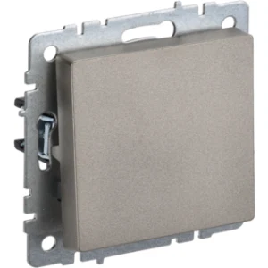 IEK BRITE Выключатель 1-клавишный проходной 10А ВС10-1-6-БрШ шампань - BR-V12-0-10-K37 IEK BRITE Выключатель 1-клавишный проходной 10А ВС10-1-6-БрШ шампань - BR-V12-0-10-K37