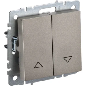 IEK BRITE Выключатель жалюзи 10А ВС10-1-5-БрШ шампань - BR-V15-0-10-K37 IEK BRITE Выключатель жалюзи 10А ВС10-1-5-БрШ шампань - BR-V15-0-10-K37