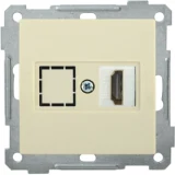 IEK Розетка HDMI РHDMI-0-Б BOLERO кремовый