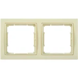 IEK Рамка 2-местная квадратная РУ-2-БК BOLERO Q1 кремовый
