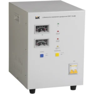 IEK Стабилизатор напряжения однофазный СНИ1-10 кВА - IVS10-1-10000 IEK Стабилизатор напряжения однофазный СНИ1-10 кВА - IVS10-1-10000