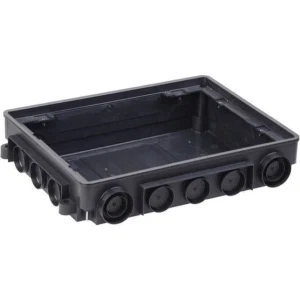 IEK PRIMER Коробка напольная под лючок ONFLOOR 12 - KNU-12-PA-9011 IEK PRIMER Коробка напольная под лючок ONFLOOR 12 - KNU-12-PA-9011