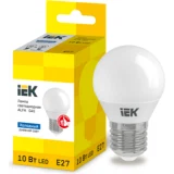 IEK Лампа светодиодная ALFA G45 шар 10Вт 230В 6500К E27