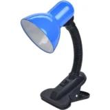 IEK LIGHTING Светильник настольный 1001 на прищепке Е27 синий