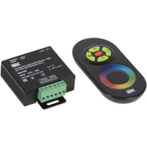 IEK Контроллер с ПДУ радио RGB 3 канала 12В 4А 144Вт черный - LSC1-RGB-144-RF-20-12-B IEK Контроллер с ПДУ радио RGB 3 канала 12В 4А 144Вт черный - LSC1-RGB-144-RF-20-12-B