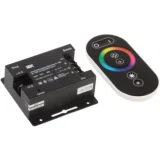 IEK Контроллер с ПДУ радио RGB 3 канала 12В 6А 216Вт черный