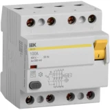 IEK Выключатель дифференциальный (УЗО) ВД1-63 4Р100А 300мА
