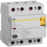IEK Выключатель дифференциальный (УЗО) ВД1-63S 4Р 25А 100мА