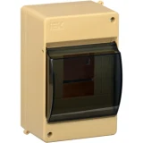 IEK KREPTA 3 Корпус пластиковый КМПн 2/4 IP30 сосна