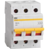 IEK Выключатель нагрузки (мини-рубильник) ВН-32 3Р 100А
