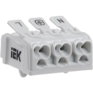 IEK Клемма пружинная соединительная КСПн3-L+N+PE - UKZ-B06-3P-F1-E0-10 IEK Клемма пружинная соединительная КСПн3-L+N+PE - UKZ-B06-3P-F1-E0-10