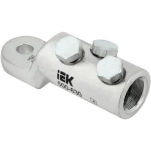 IEK Наконечник болтовой луженый НБЛ 500-630-16/3 35кВ - UNB11-500-630-03-35 IEK Наконечник болтовой луженый НБЛ 500-630-16/3 35кВ - UNB11-500-630-03-35