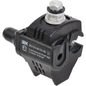 IEK Зажим ответвительный изолированный ЗОИ 25-95/25-95 (P 70, P95, P3X-95, SLIW17.1) - UZA-11-D25-D95 IEK Зажим ответвительный изолированный ЗОИ 25-95/25-95 (P 70, P95, P3X-95, SLIW17.1) - UZA-11-D25-D95