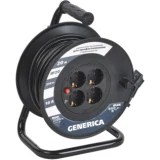 IEK Катушка УК20 с термозащитой 4 места 2P+PE/20м 3х1,0мм2 GENERICA