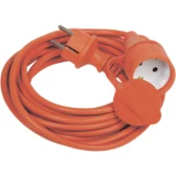 IEK Шнур УШ-01РВ с вилкой и розеткой 2P+PE/40м 3х1,0мм2 IP44 оранжевый