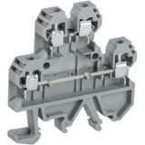 IEK Клемма винтовая КВИ-4-2L двухуровневая 4мм2 серая